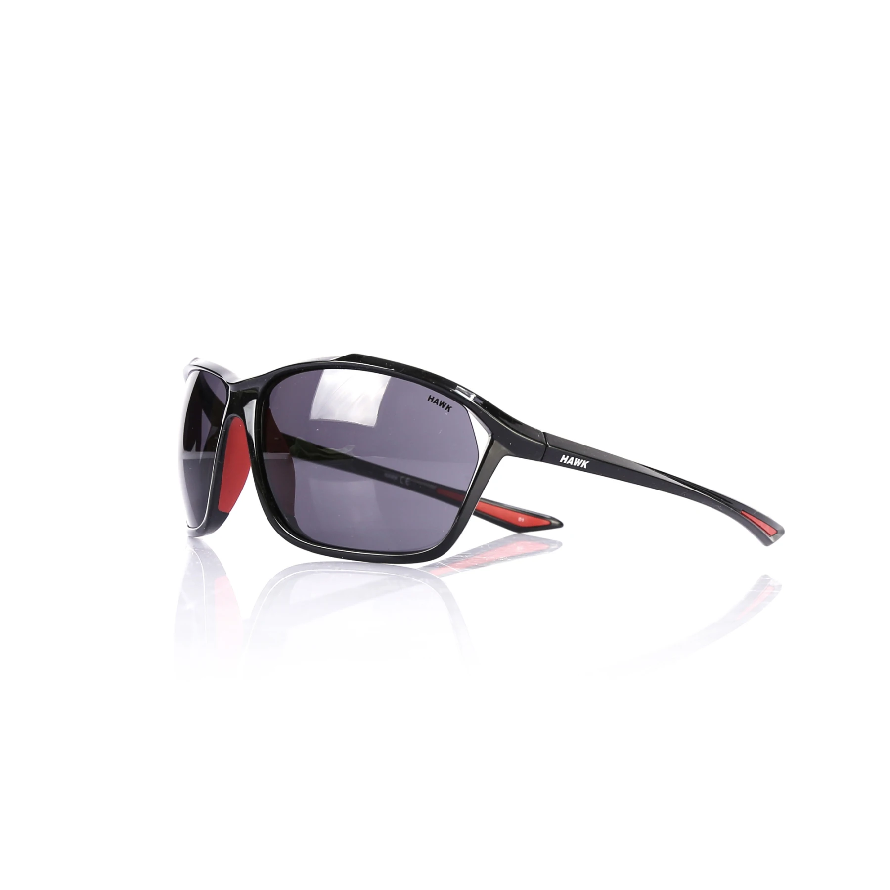 

Men's sunglasses hw 1772 03 bone black organic rectangle rectangular 64-14-130 hawk