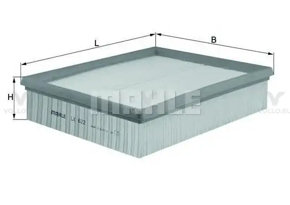 KNECHT LX622 Фильтр воздушный AUDI A4/A6/VW PASSAT 1.6-4.2 95-05