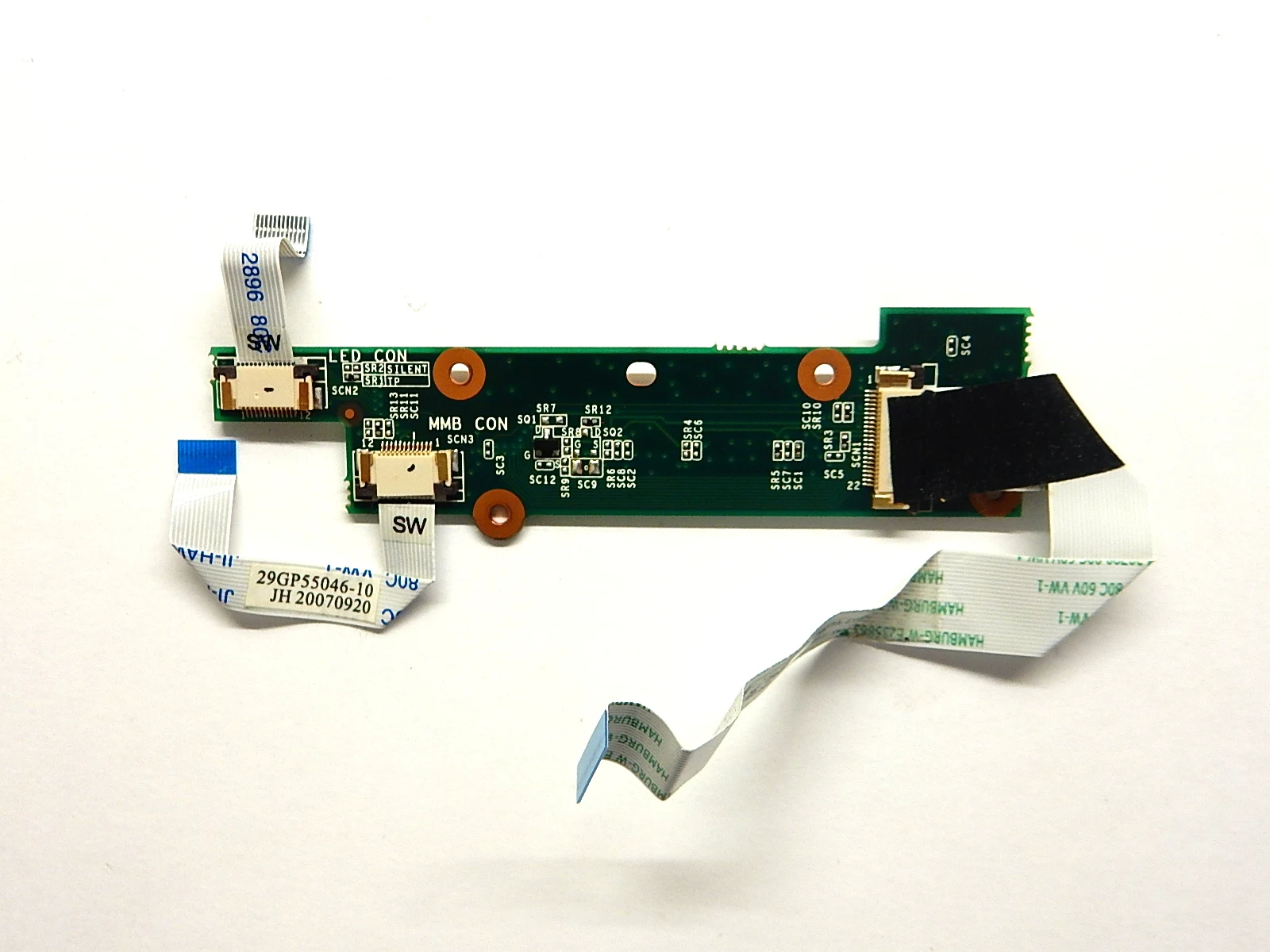 Плата кнопки включения с шлейфами PCB SW P55IMX REV:01 35G5P5500-10 Fujitsu Siemens Amilo Xi 2428 (б/у) |