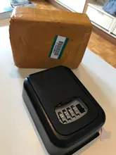 Caja de bloqueo de llaves caja de seguridad de aleación de aluminio montada en la pared de 4 dígitos, resistente al agua, para interiores y exteriores