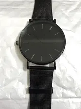 Reloj minimalista de cuarzo para hombre, cronógrafo ultradelgado, sencillo, de negocios, con correa de malla de acero inoxidable, Masculino