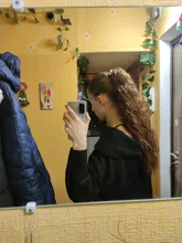 TALANG-coleta de pelo rizado largo de 22 pulgadas, resistente al calor, cola de pelo sintético con cordón, extensiones de cabello