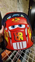 Disney coche chico de dibujos animados bolsa para la escuela de los niños kindergarten mochila niños niñas de almacenamiento de viaje bolso