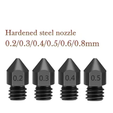 

MK7 MK8 Nozzle Super Hard Steel Mold Corrosion-Resistant Extruder Threaded 1.75mm 3D Printer for Ender 3 Sappheiros Pro