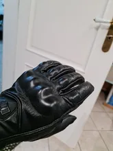 Guantes de motocicleta unisex de cuero y carbón para invierno, guantes de moto para hombre y mujer, para motocross, ATV