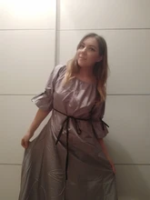 Vestido de moda Vintage de manga corta de pétalo para mujer, vestido Medieval con cuello redondo, vestido Retro de Century Cosplay