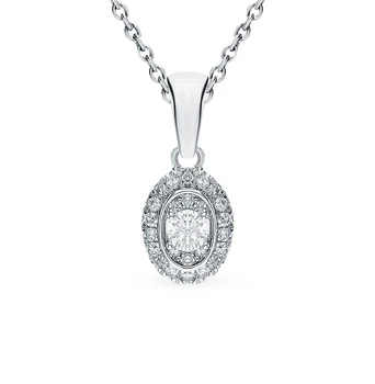 

Gold pendant with diamonds sunlight