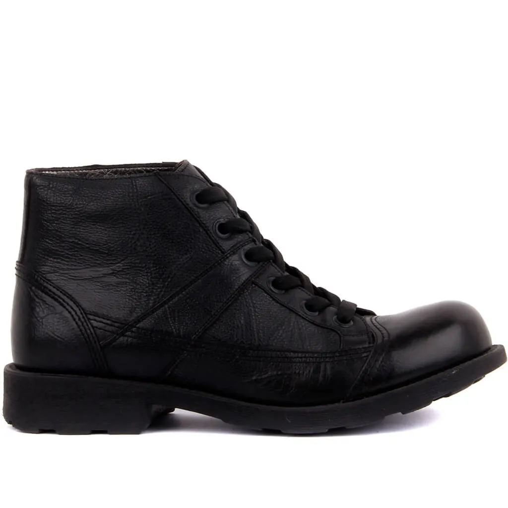 

Sail-Lakers Black Leather Lace-Up Men Boots