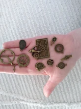 Pulcritude 60 uds 4 Color tamaño pequeño 8-15mm mezcla aleación mecánica Steampunk Cogs & Gears Diy accesorios nuevo Oct Drop ship