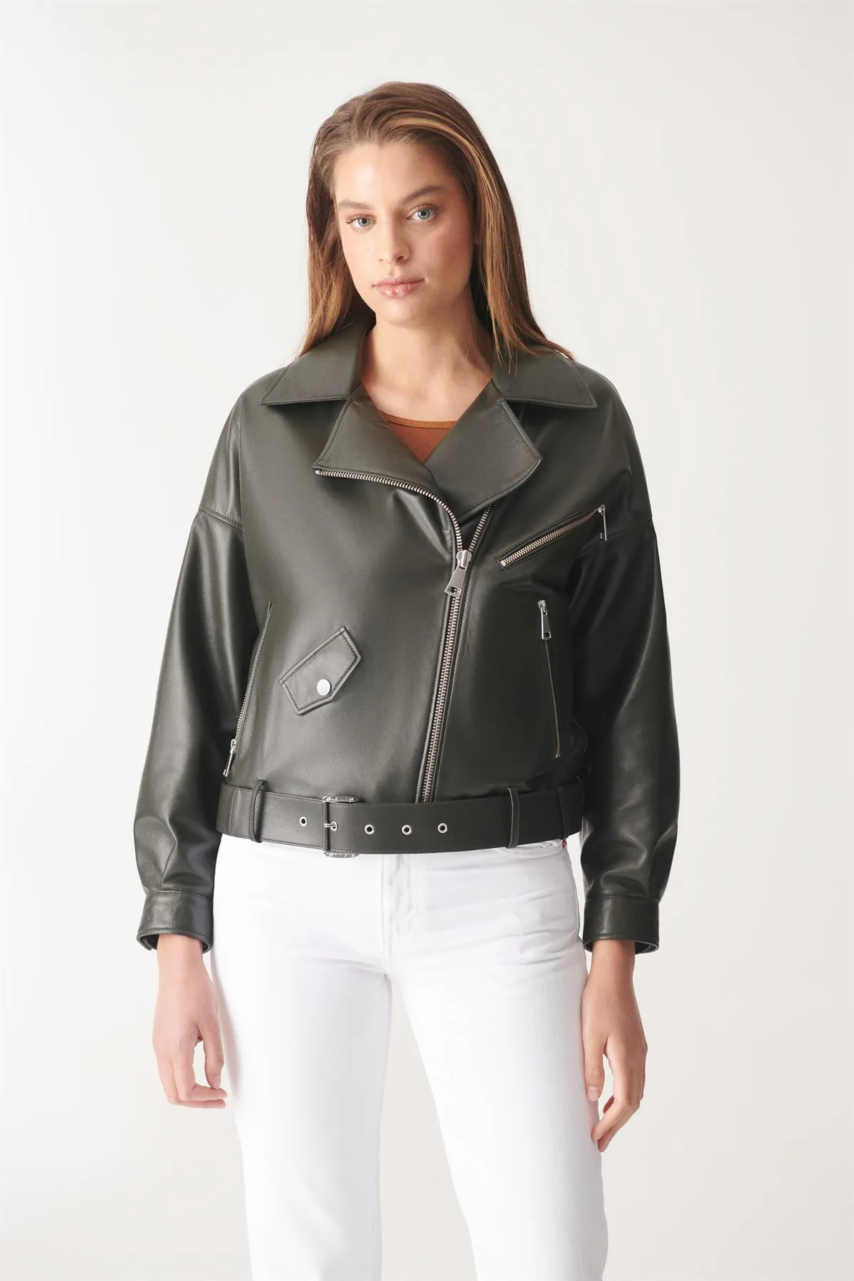 

Women Oversize Coats Genuine Leather Jackets Black Sheepskin Outfits 2022 Spring Autumn Fashion Designer Dresses Made in Turkey