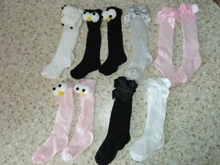 Calcetines de algodón con lazo para bebé y niña, medias transpirables antideslizantes para recién nacidos, calcetines de niñas bebé de 0 a 3 años, material barato