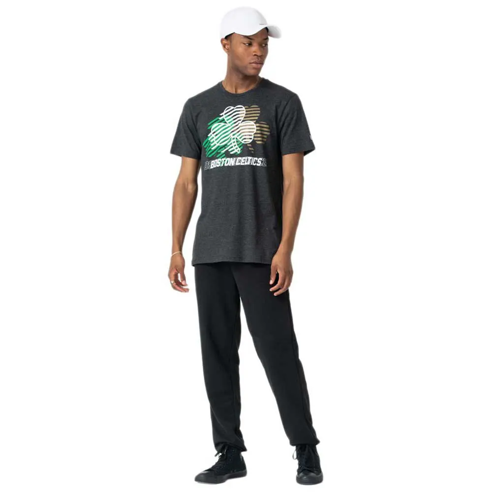 Футболка с рукавом Corta New Was Boston Celtics NBA Repeat Logo серый