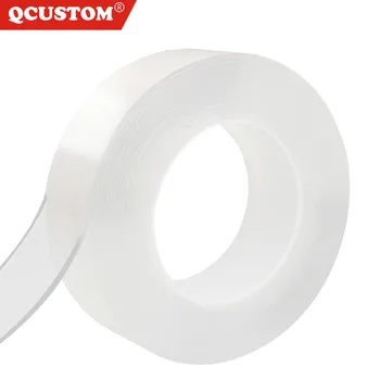 

QCUSTOM Brands Nano Magic Scotch Tape Double-sides Tape Adhesive Sticker Traceless Waterproof Electical Tape for Home Repair 3m