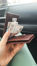 Billetera con Clip para billetes de cuero para hombre, billetera con cierre magnético, tarjetero de crédito, monedero de diseño corto para negocios, gran oferta