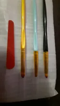 Juego de Herramientas de manicura, trazador de líneas de pintura, brochas de dibujo de flores, lápiz para dibujar pétalos, Gel UV para arte de uñas superior redondo de Metal, 3 uds.