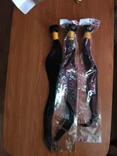 Luvin 28 30 32 34 40 pulgadas hueso recto brasileño de la armadura del pelo 3 4 mechones con 13x4 Frontal de encaje humano Remy Natural
