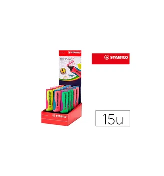 

Marker STABILO BOSS SPLASH 75 desktop display 15 pcs Assorted Colors