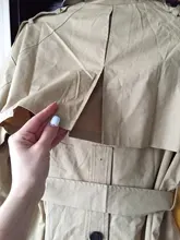 Gabardina larga X holgada de estilo coreano para mujer, abrigo de doble botonadura con cinturón, manto de dama, rompevientos, prendas de vestir de primavera y otoño, color gris