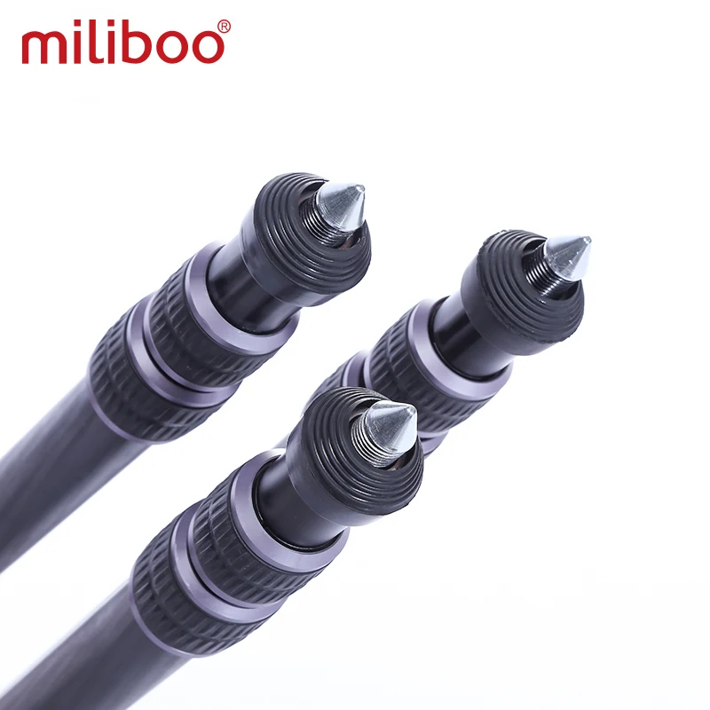Miliboo Lion400 탄소 섬유 볼 삼각대, 전문 안정적인 사진, 조류 관찰 카메라 스탠드, 디지털 카메라 비디오 캠용