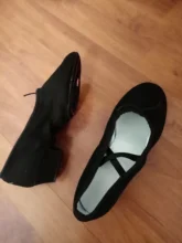 Ballet-Shoes Jazz Low-Heels Soft-Sole Black/red Women Girls Kids Exercise