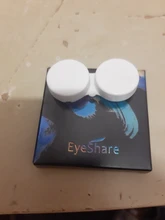 EYESHARE-1 par de lentes de contacto de malla blanca de gran diámetro, cosméticos para ojos de colores, lentes de contacto para Cosplay para Halloween