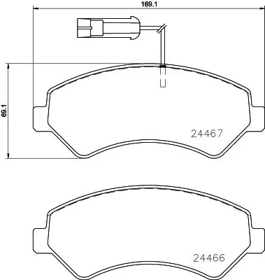 Колодки тормозные CITROEN JUMPER/FIAT DUCATO/PEUGEOT BOXER R16"
