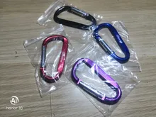 Mosquetón de aleación de aluminio para escalada al aire libre, hebilla en forma de D, llavero de supervivencia, gancho de escalada, hebilla de mochila, 1 ud.