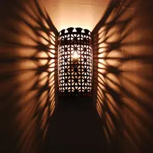 Настенный светильник, настенный светильник из кованого железа, фонарь, 0807191224 в этническом стиле