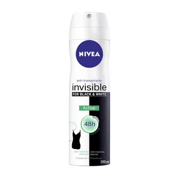 

Spray Deodorant Black & White Invisible Active Nivea (200 ml)