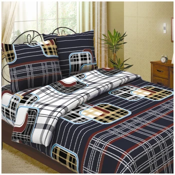 

КПБ, Calico "Letto", 2,0-сп, B398, pillow case 70х70 (2 pcs)