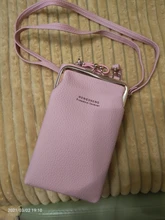 Moda novedosa pequeña bandolera las mujeres Mini de cuero mate de bandolera de hombro embrague Bolsas damas teléfono bolso de