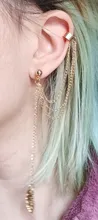 VKME-pendientes de estrella de oro sin Piercing para mujer y hombre, pendientes de Clip para la oreja de cartílago falso Simple, joyería con Clip