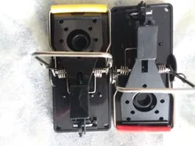 1PC/2 uds reutilizable Trampa para ratas trampas para ratones carnada de broche trampa con muelle para roedores-Control de plagas
