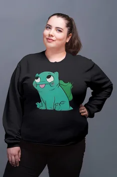 

Angemiel Wear Balbazar Pokemon Black Women Sweatshirts