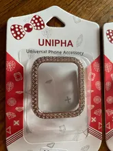 Funda de diamante para Apple Watch 5, 44mm, 40mm, iWatch Series 4, protector de pantalla, funda de PC para Apple Watch 3, 38mm, 42mm