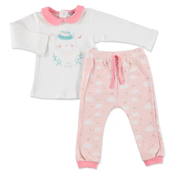 

ebebek Bambaki Scout Cat Baby Girl Collar Sweatshirt Trousers 2 pcs Set