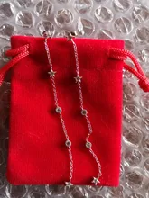 BOAKO-Pendientes de cadena con borlas para mujer, aretes colgantes de estrella, Pendientes para Piercing de plata 925 Kolczyki #9,2