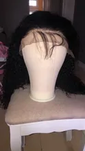 Cynosure-pelucas de cabello humano con encaje frontal para mujeres negras, Remy, rizado, brasileño, prearrancado, cierre de encaje, 13x4/13x6