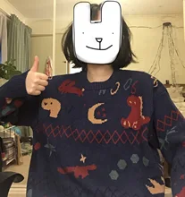 Dark Icon suéter de Navidad para hombres mujeres estilo Preppy suéteres para hombres Jersey de punto de niño, estudiantes de niña