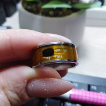 Anillo Digital de acero inoxidable para hombre, anillo inteligente con NFC, para teléfonos Android, con pareja funcional