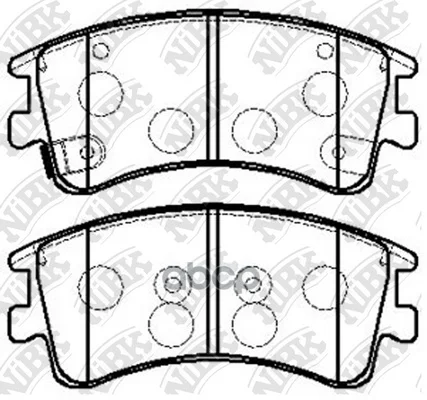 Колодки Тормозные Передние Mazda 6 Gg/Gy Pn5526 NiBK арт. PN5526