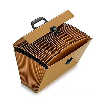 

Refillable storage binder (12,5 x 26 x 38,5 cm) Brown