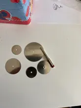 6 unids/set rebanada de acero inoxidable de Metal de corte de disco con 1 Mandril para Dremel herramientas rotativas 16 18 22 25 32mm disco de corte