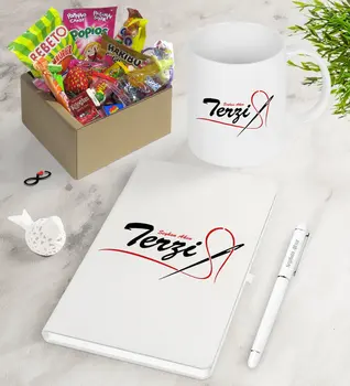 

Personalized Custom Tailor Nostalgic Lezzetler Notebook Pen Mug Gift Seti-1