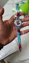 Disney-Reloj de dibujos animados de la princesa Frozen para niños, pulsera de cuarzo con correa de silicona de dibujo niño y Spiderman