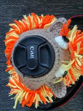 Lente de cámara de punto hecho a mano, anillo decorativo, diseño de cartón, utilería para fotos de bebé, juguete guía Adorable