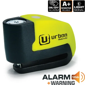 

Urban Security UR6 Padlock Anti Disc with alarma + Warning failure, 6mm, Made In EU