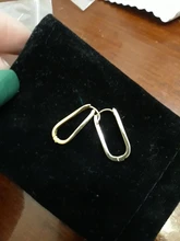 XIYANIKE 925 de plata esterlina coreano nuevo de moda O en forma de cuadrado pendientes de aro temperamento Simple encanto elegante, accesorios de la joyería