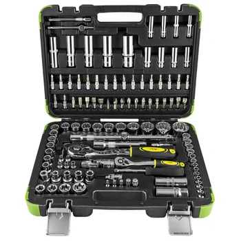 

Professional Tool case 113 pieces with 12 Chrome edges cups