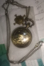 Luffy-reloj de bolsillo de cuarzo para hombre y mujer, accesorio colgante para Cosplay, con Calavera, Vintage, Pirata, regalo único